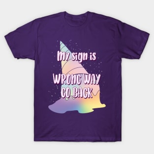 Pastel Goth my sign is WRONG way T-Shirt